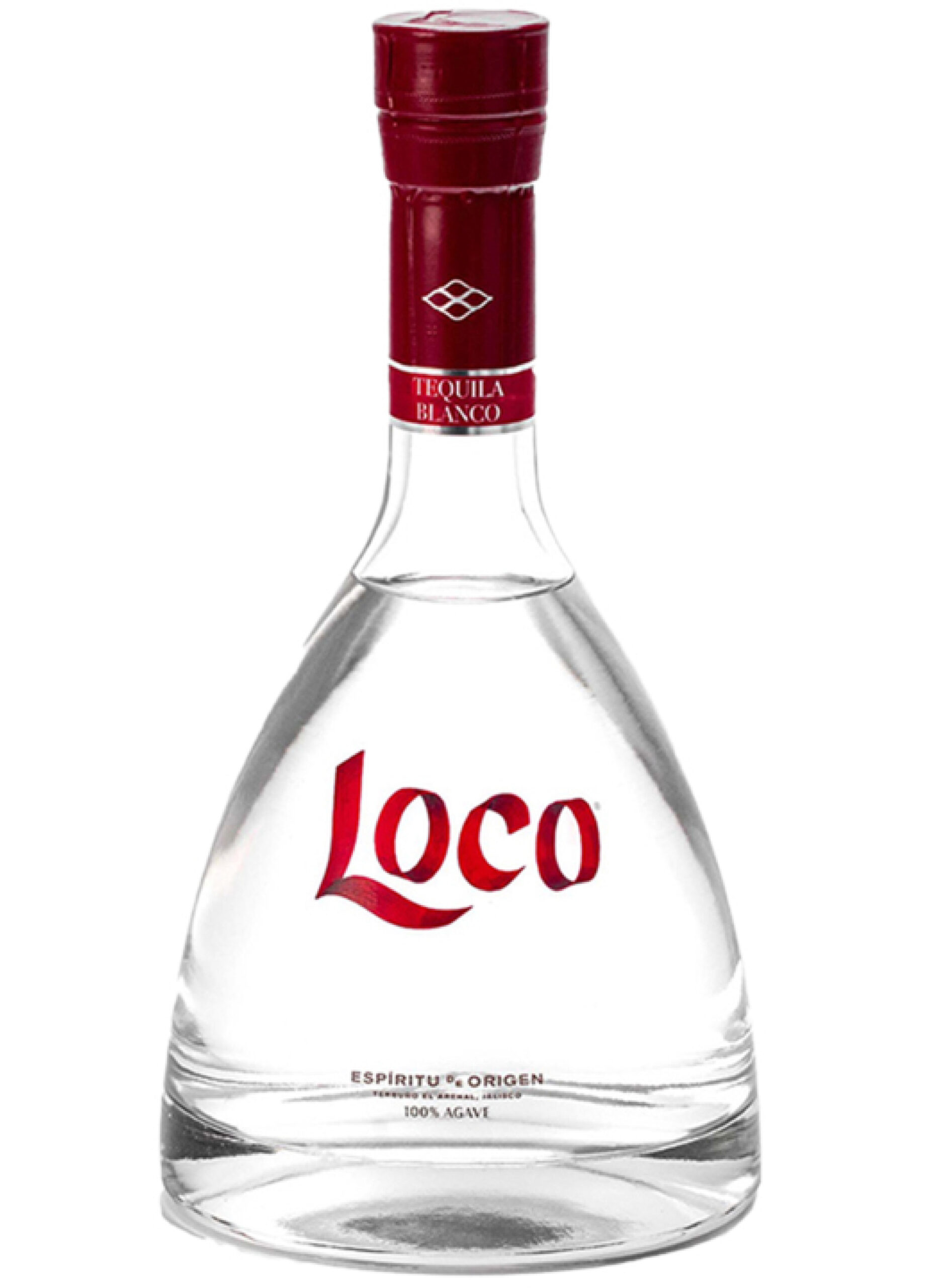 Bottle of Loco Blanco tequila