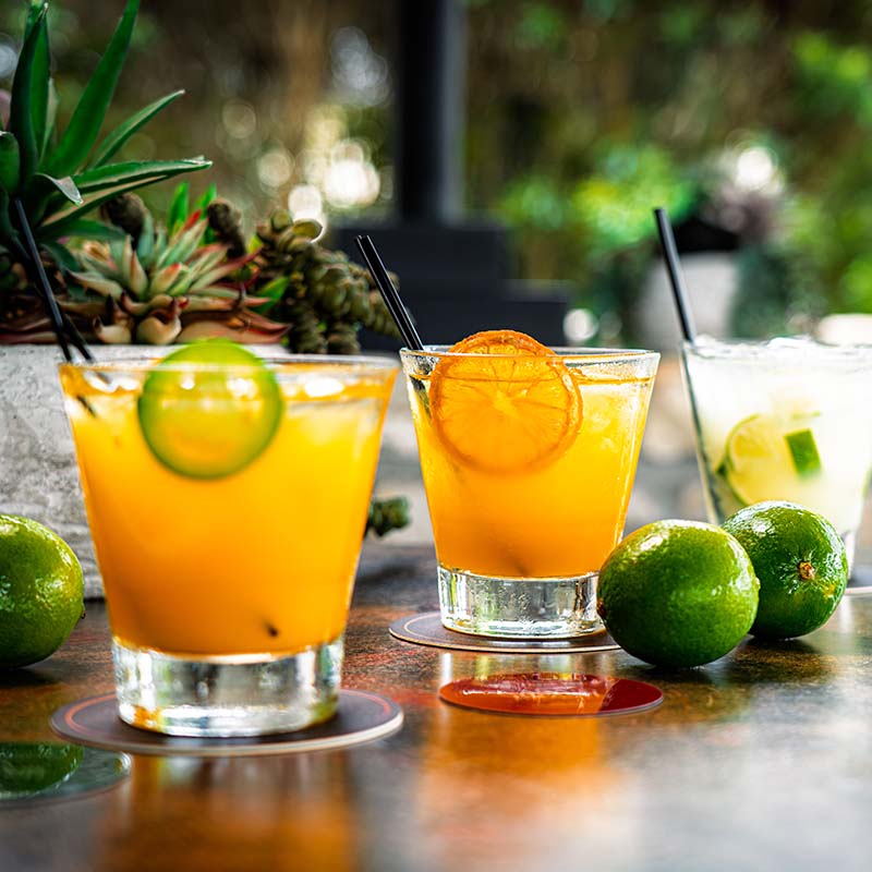 A caipirinha at the bar